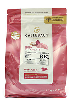 Callebaut  Шоколад Ruby 47,3 % 2,5 кг Бельгия
